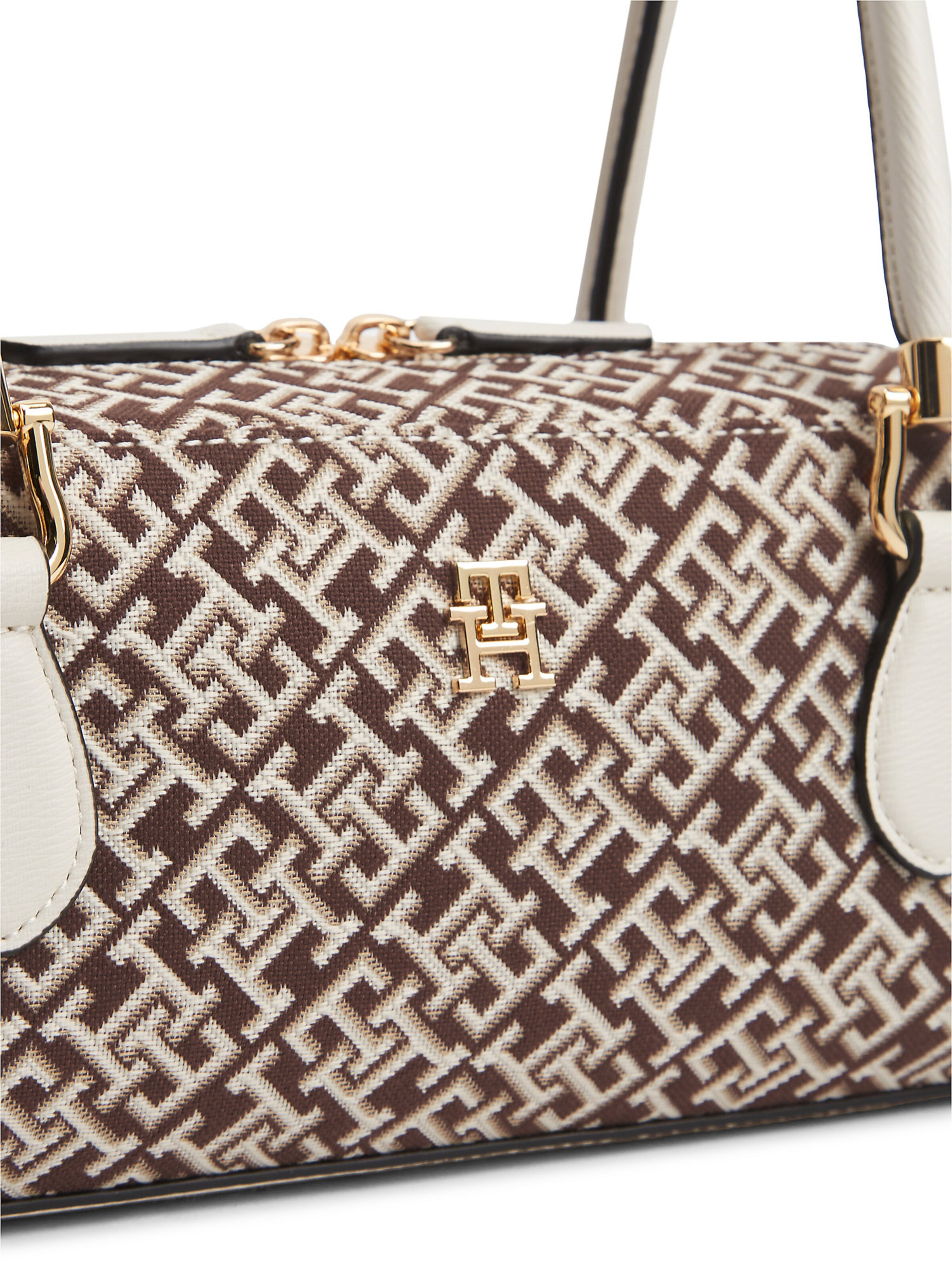 TOMMY HILFIGER Schultertasche in Braun
