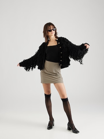 Geacă tricotată 'FRINGE' de la River Island pe negru