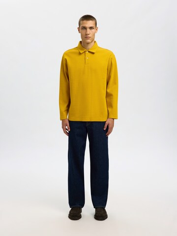 SELECTED Póló 'SLHHENRY' - sárga