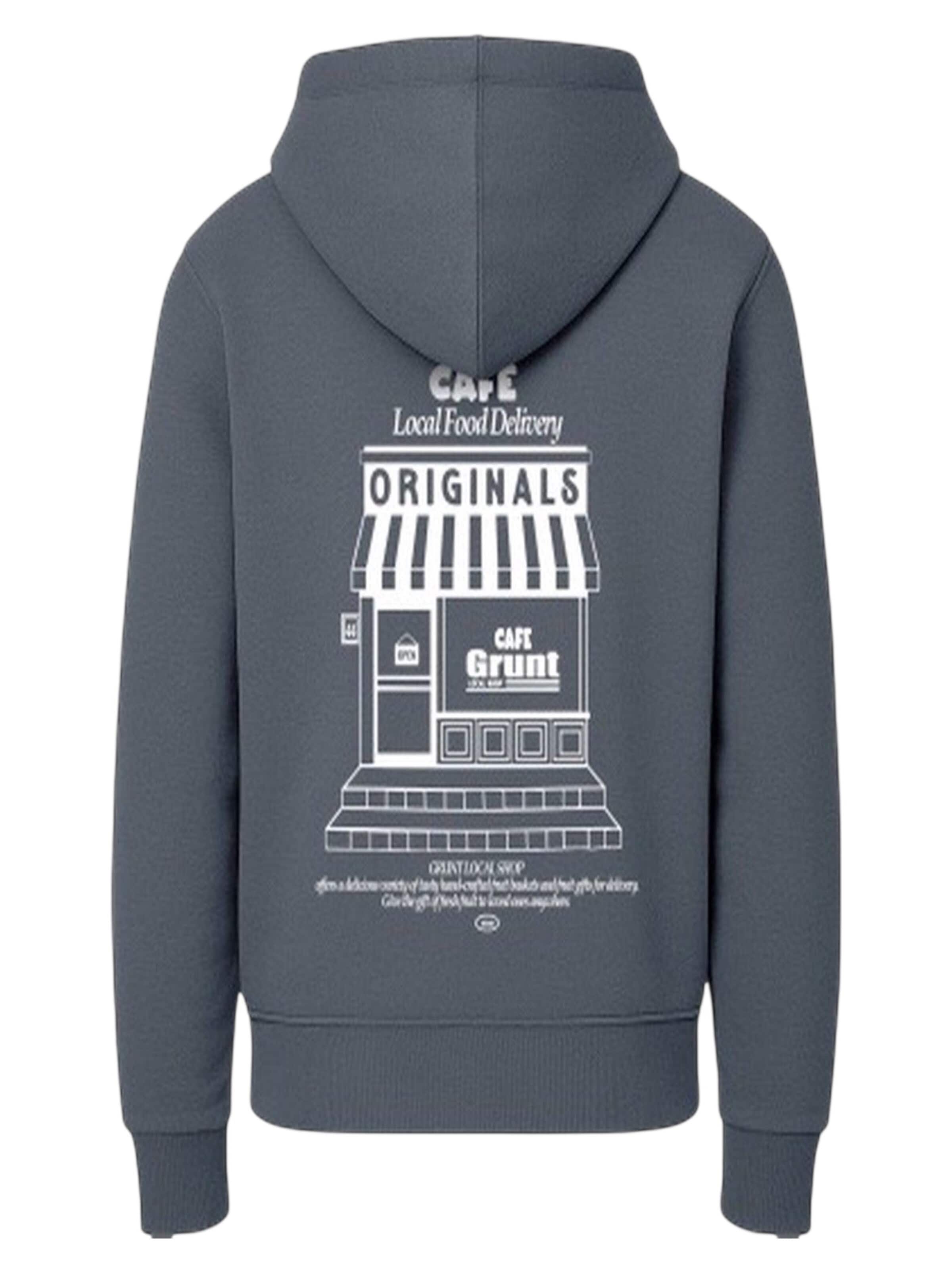 GRUNT Sweatshirt 'GRUNT GRJoseph Hood Sweat Hoody'‌‌‌‌ in Grau
