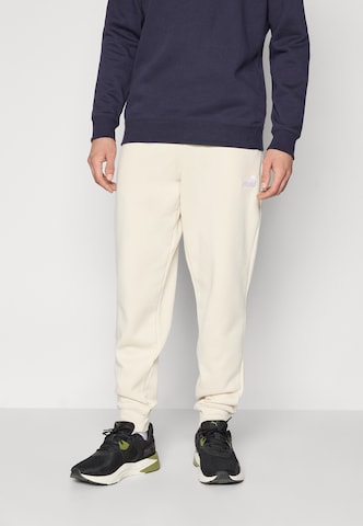 Regular Pantalon de sport 'ESS No. 1' PUMA en blanc : devant