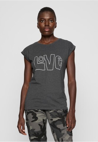 Merchcode - Camiseta en gris: frente