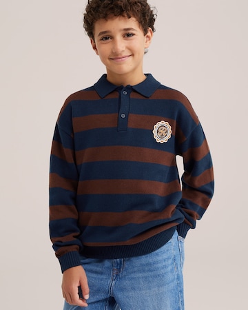 WE Fashion Trui in Blauw: voorkant