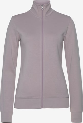 BENCH Zip-Up Hoodie in Purple: front