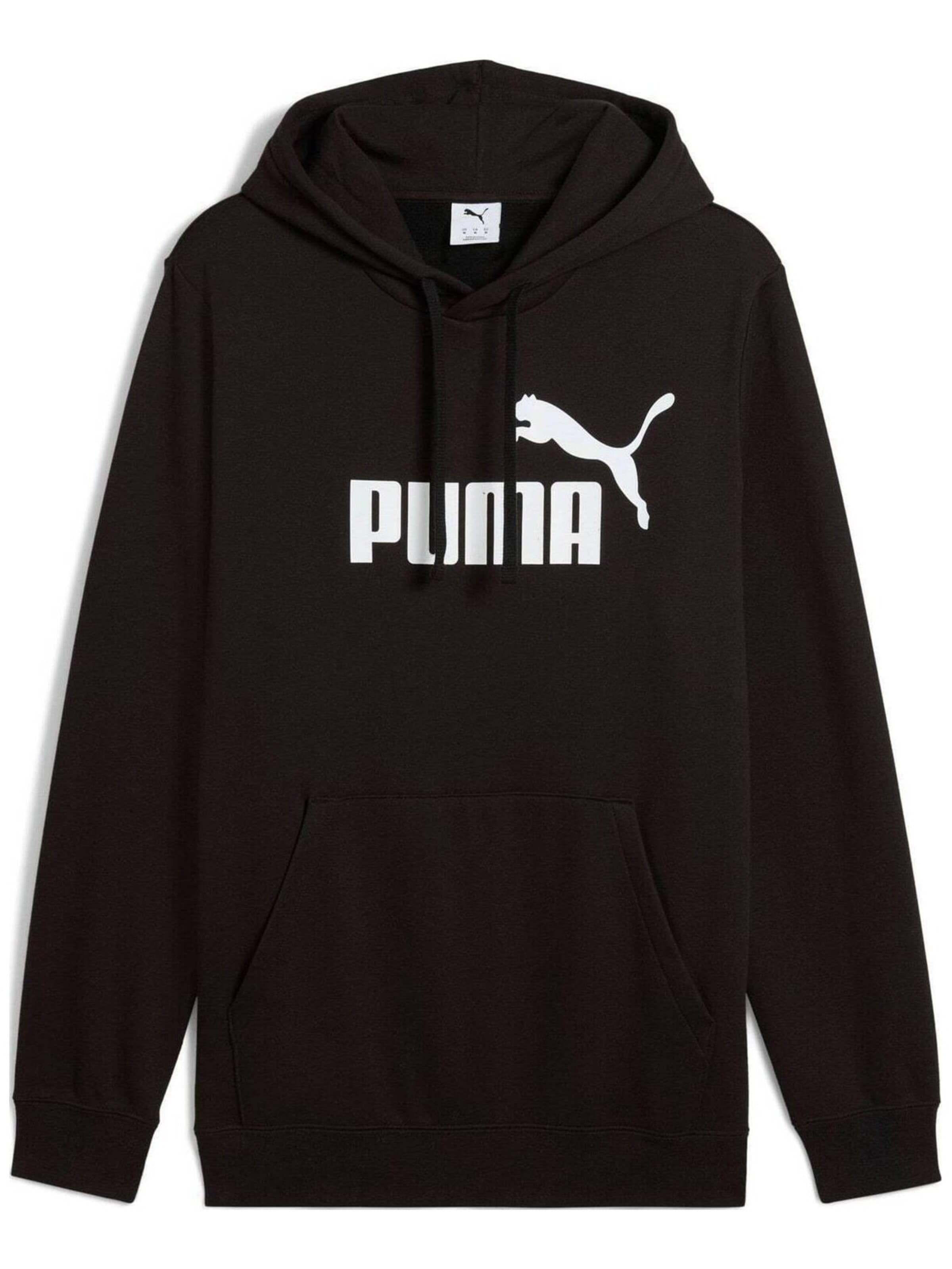 PUMA Sweatvest 'Puma Ess No. 1 Logo Hoodie Fl' in M in de kleur Zwart, Productweergave