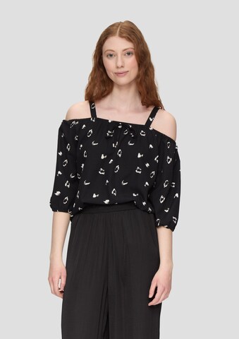 QS Bluse in Schwarz: predná strana