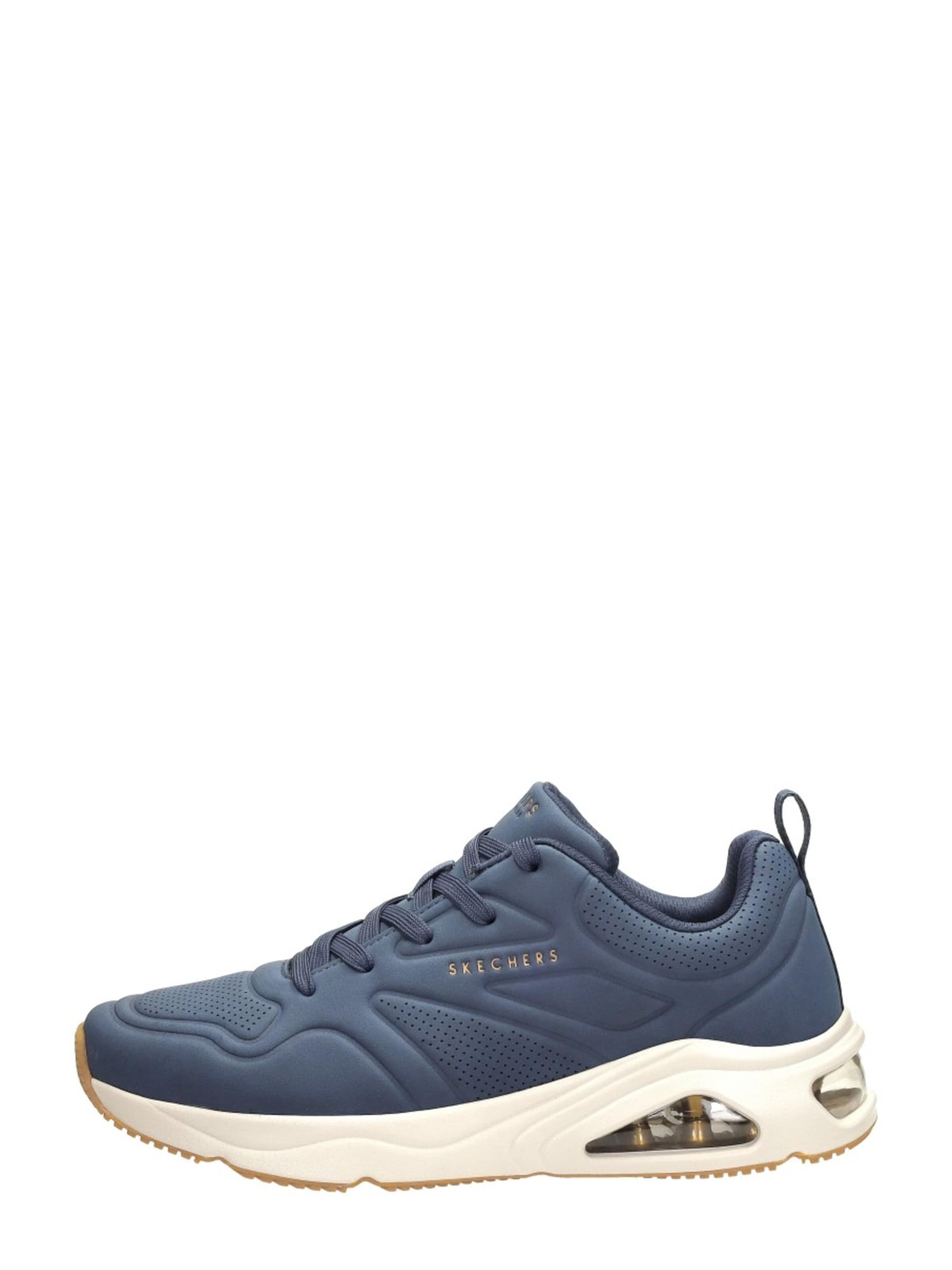 SKECHERS Platform trainers 'Tres-Air Uno' in Blue: front