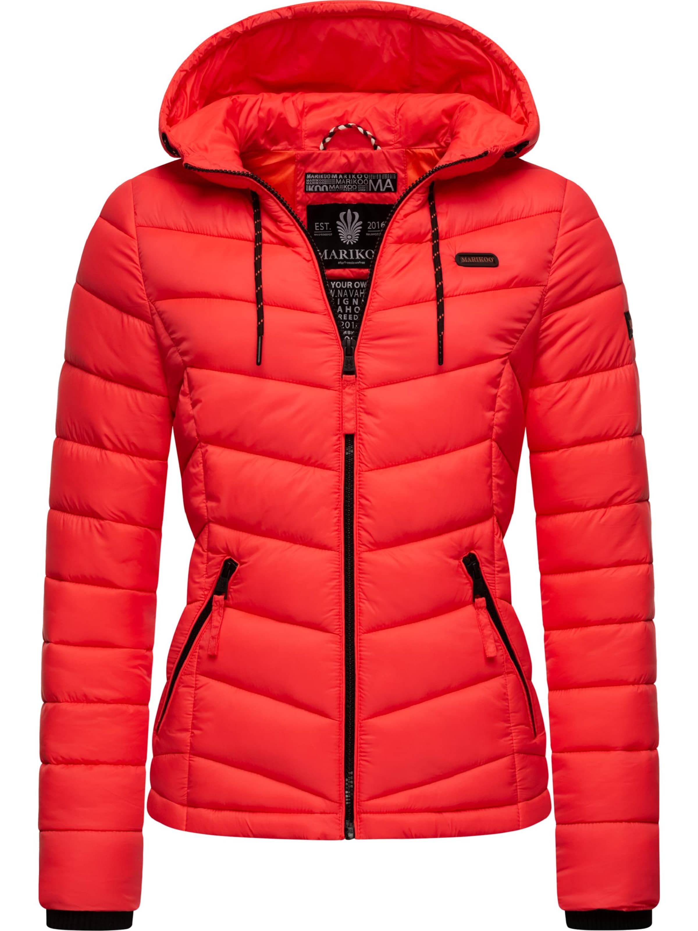 MARIKOO Φθινοπωρινό και ανοιξιάτικο μπουφάν 'Kuala' σε κόκκινο: μπροστά