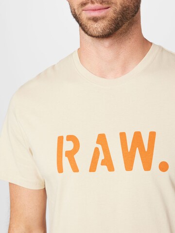 T-Shirt G-Star RAW en beige