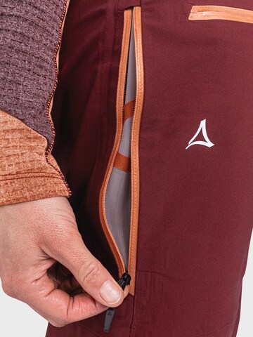 Schöffel Regular Outdoor trousers 'Pizac' in Red