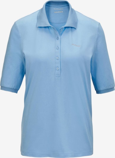Goldner Shirt in himmelblau, Produktansicht