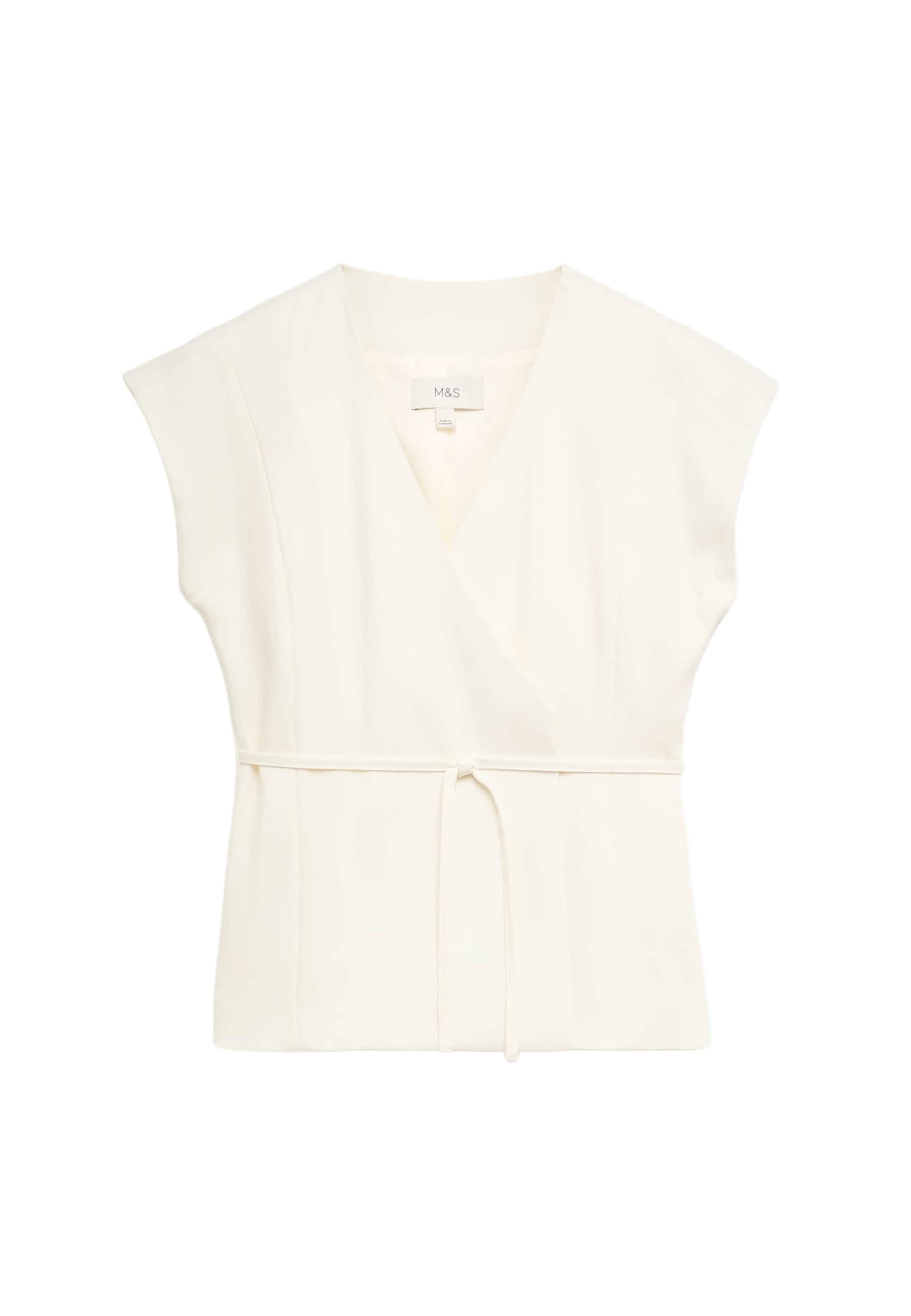 Marks & Spencer Bodywarmer in Beige: voorkant