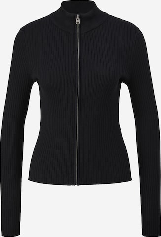 QS Knit cardigan in Black: front