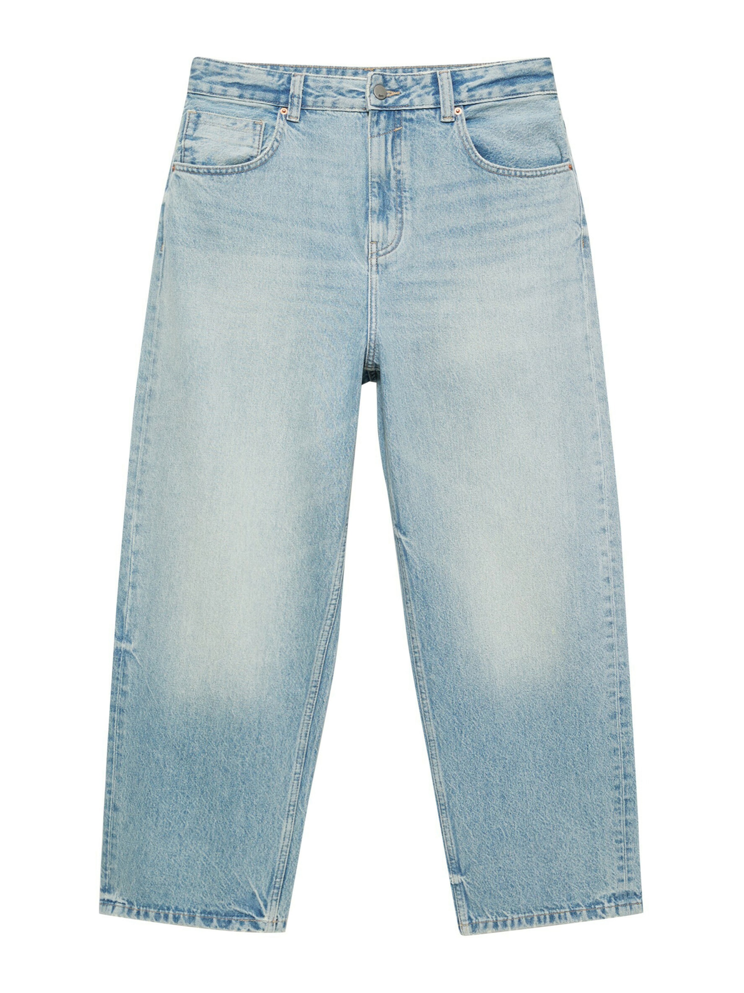 Pull&Bear Baggy Дънки в синьо: отпред