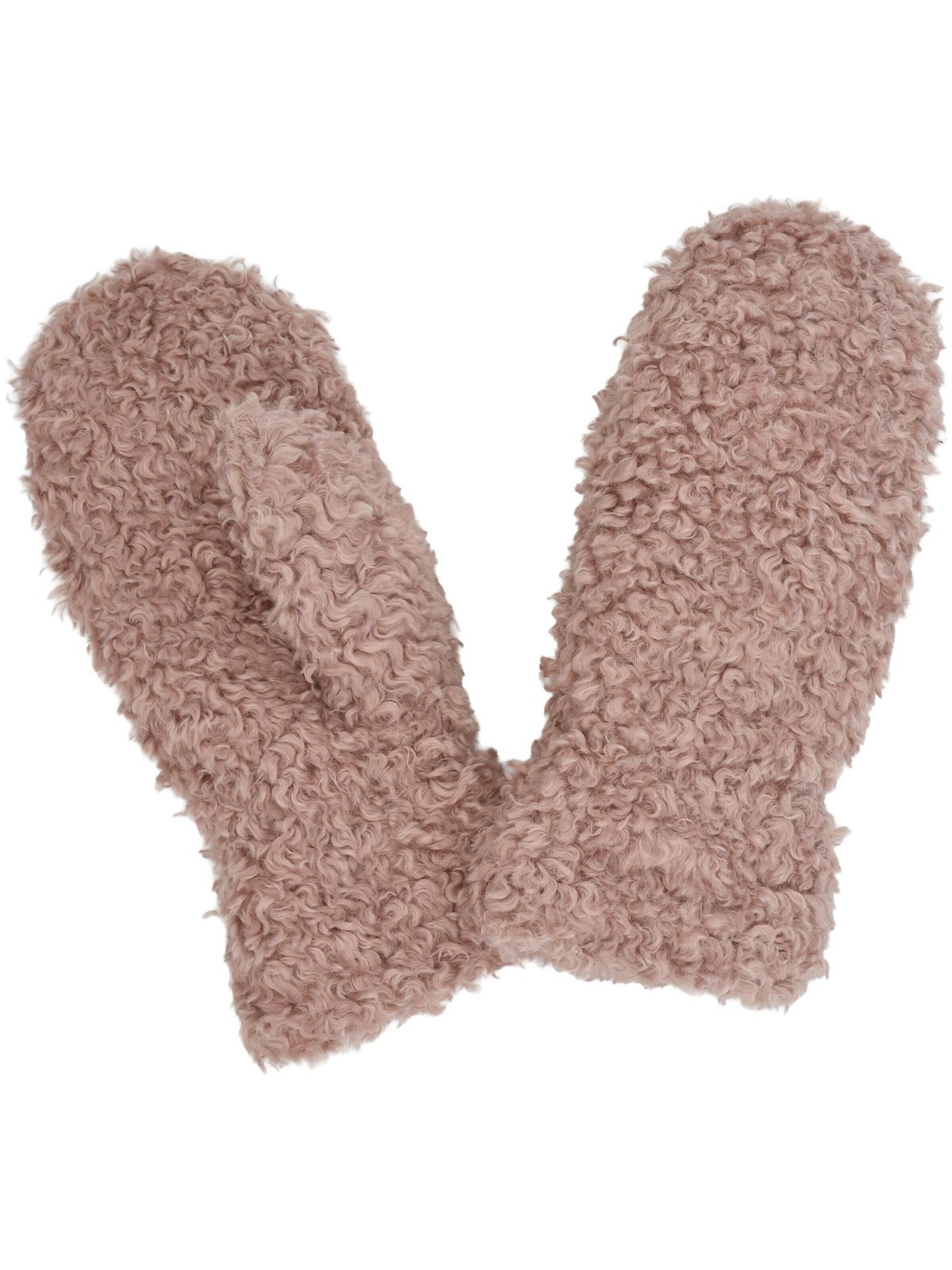 styleBREAKER Fäustlinge 'Teddy Fäustlinge mit Fleece Futter'‌‌‌‌‌‌‌‌‌ in Pink: Vorderseite