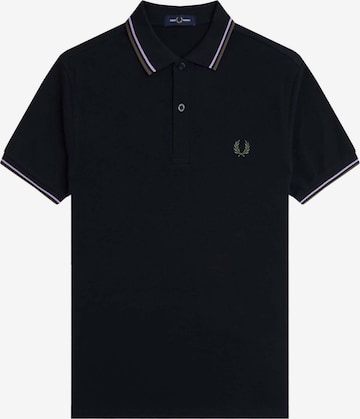 Fred Perry Poloshirt in Schwarz: Vorderseite