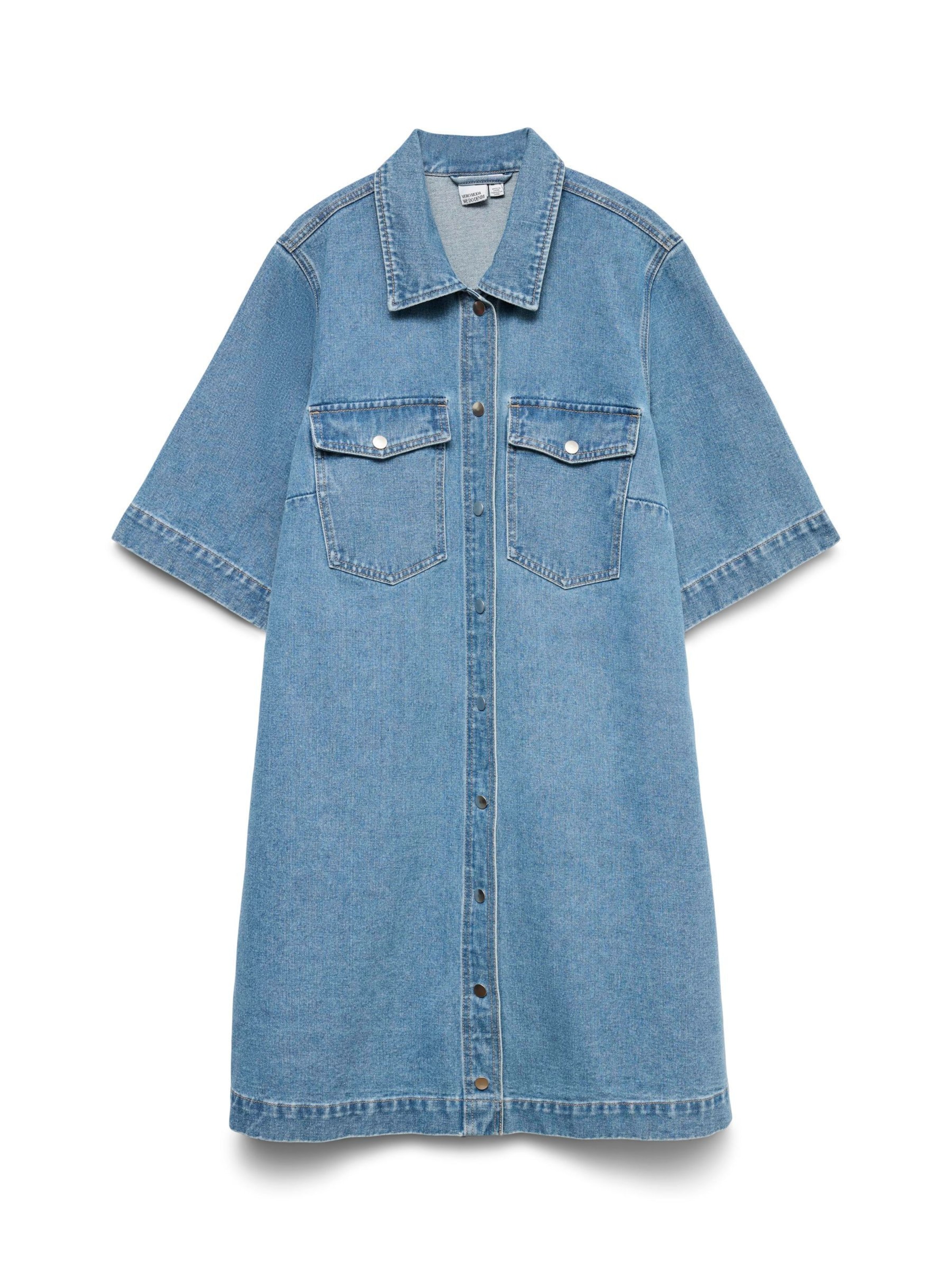 Vero Moda Curve - Vestido en azul: frente