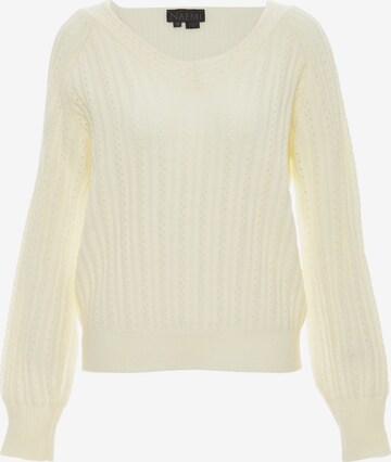 NAEMI Sweater in White: front
