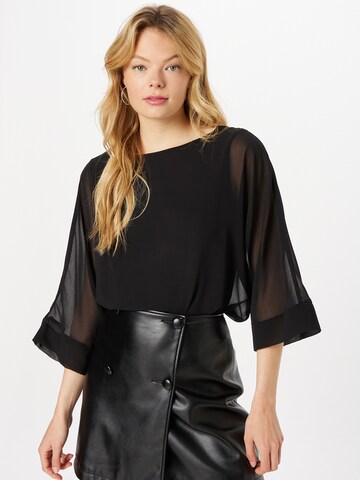 Wallis Blouse in Black: front