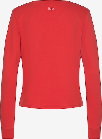 H.I.S Sweatshirt in Rot