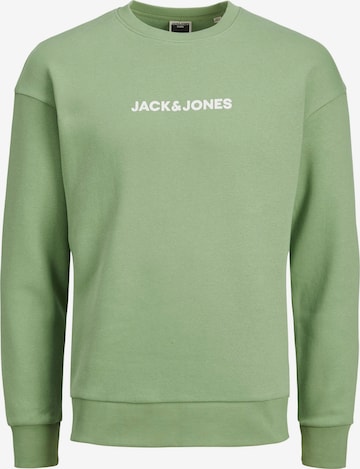 JACK & JONES Суичър в зелено: отпред