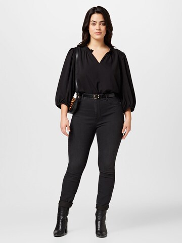 ONLY Carmakoma Skinny Jeans 'Kila' in Zwart
