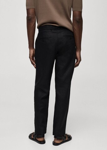 MANGO MAN Slim fit Chino Pants 'Oyster' in Black