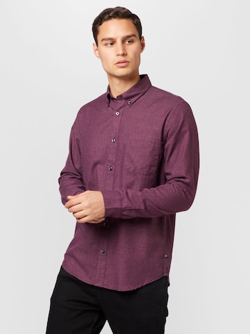 Matinique Regular fit Button Up Shirt 'Trostol' in Red: front