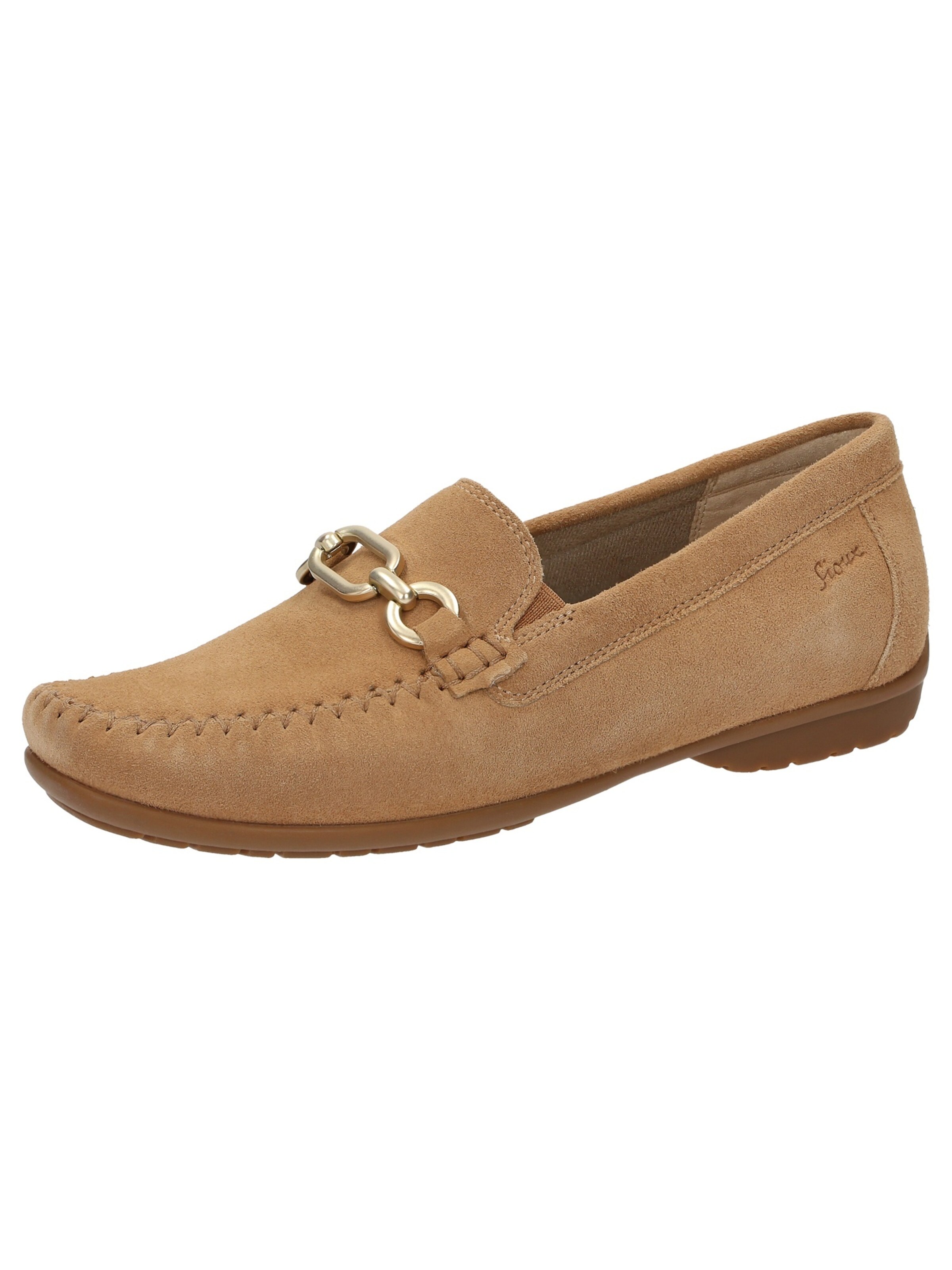 SIOUX Instappers 'Cortizia' in Bruin: voorkant