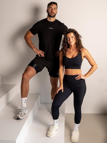Fortex Fitness Regular Sporthose‌‌‌‌‌‌‌ in Schwarz: Vorderseite