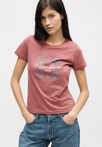 Pepe Jeans Футболка 'BANDANA' в Ярко-розовый: спереди