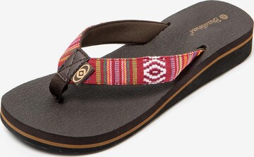 Brasileras Teenslipper 'Maya' in Rood: voorkant