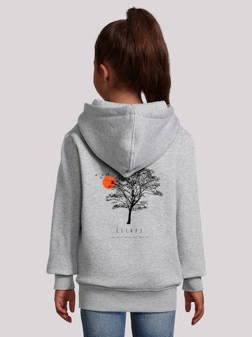 Sweat-shirt 'Escape Discover the World Tree Birds' F4NT4STIC en gris
