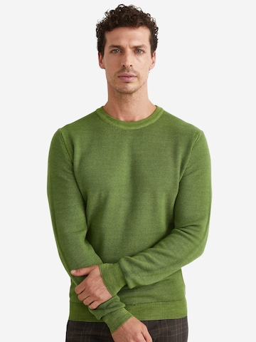 Pull-over Il Lanificio en vert : devant