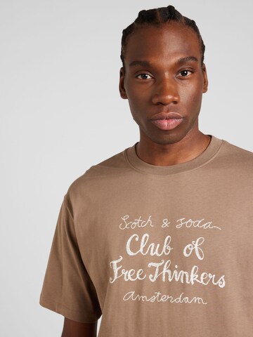 T-Shirt SCOTCH & SODA en marron