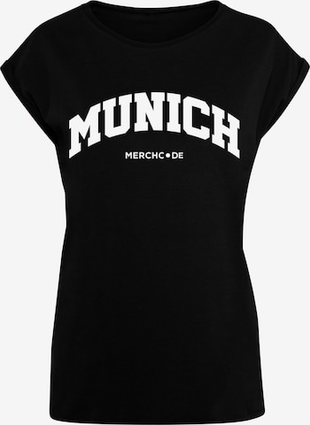 Maglietta 'Munich' di Merchcode in nero: frontale