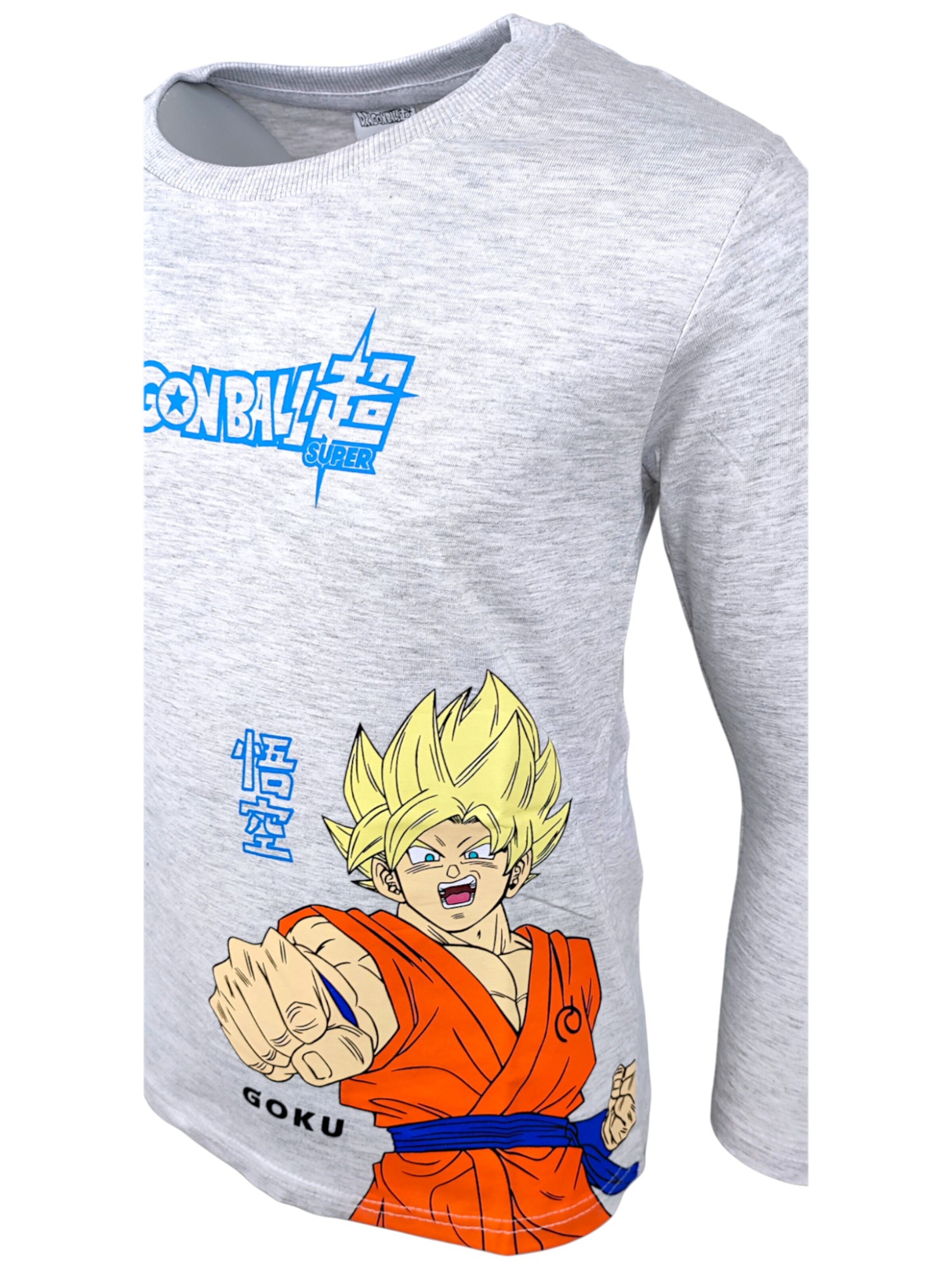 Dragon Ball Shirt 'Son Goku' in Grey