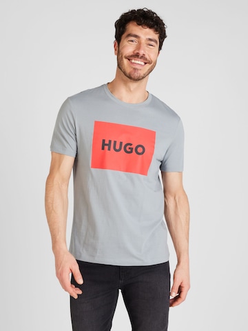 HUGO - Camisa 'Dulive222' em cinzento: frente