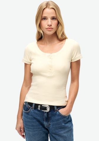 Superdry T-Shirt 'Essential' in Beige: Vorderseite