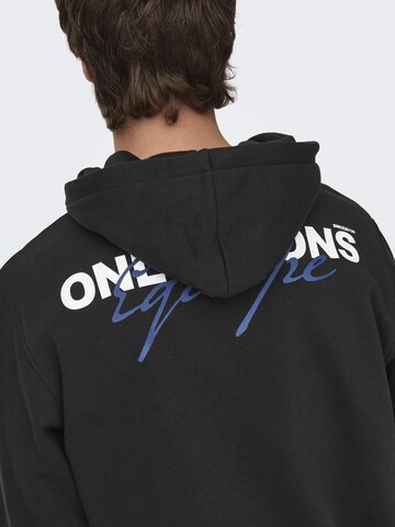 Only & Sons Sweatshirt in Schwarz