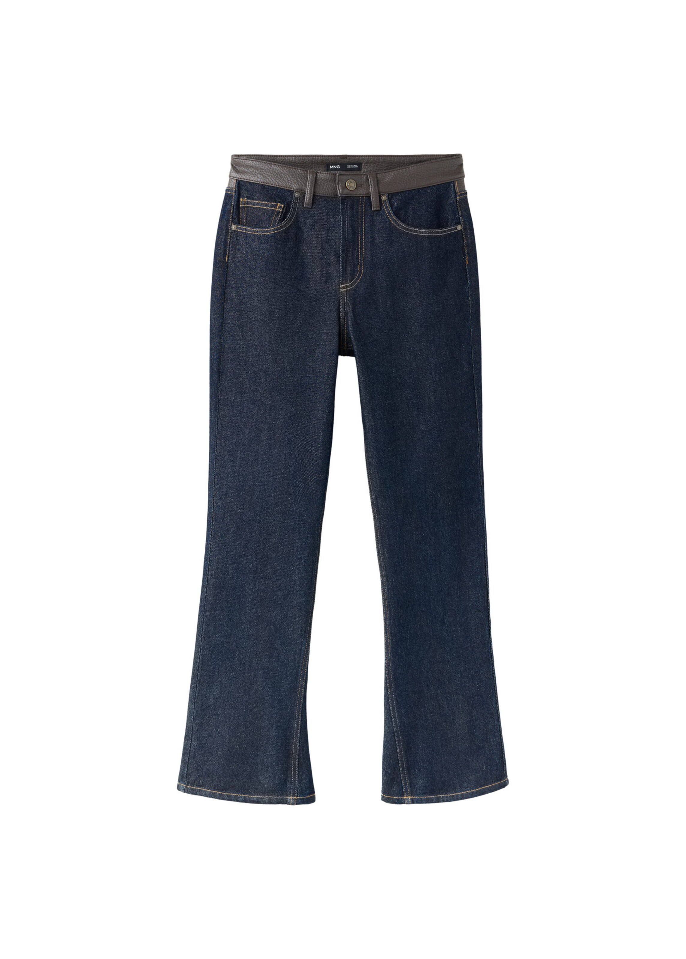 MANGO Bootcut Jeans 'MAYA' in Blau: Vorderseite