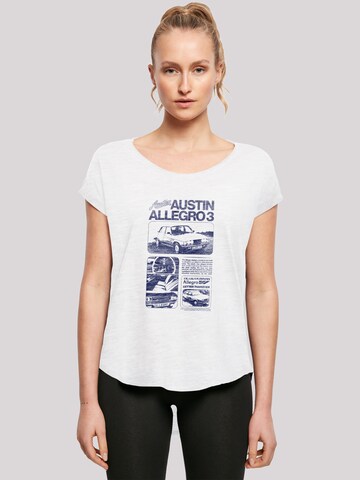 F4NT4STIC Shirt 'British Motor Heritage Austin Blue Allegro 3 Car' in White: front