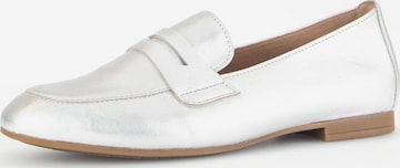 GABOR Classic Flats in Silver: front