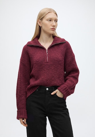 Abercrombie & Fitch Svetr – červená: přední strana