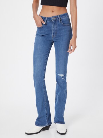 LEVI'S ® Bootcut Jeans '725 High Rise Bootcut' in Blauw: voorkant