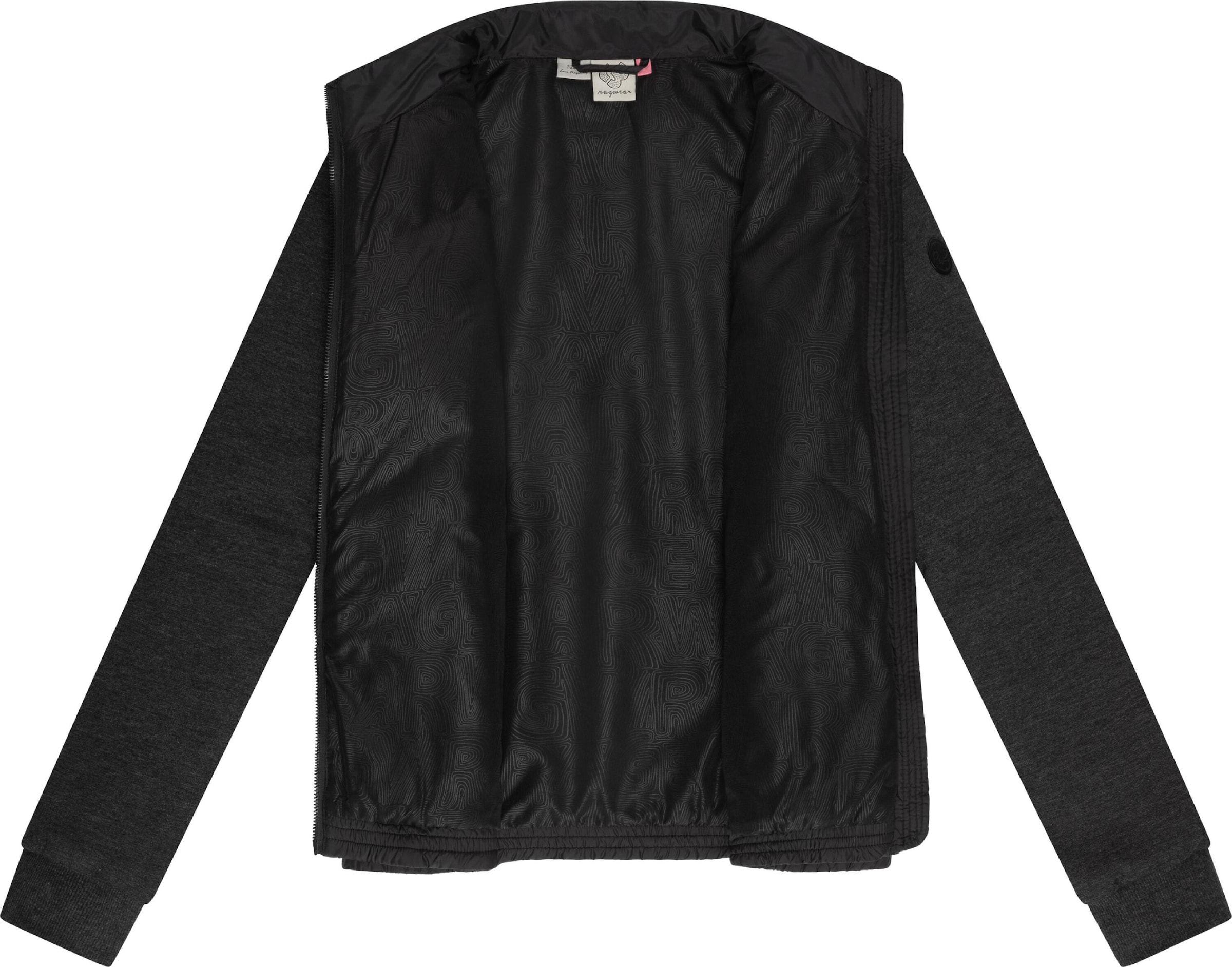 Geacă de primăvară-toamnă 'Zabava' de la Ragwear pe negru