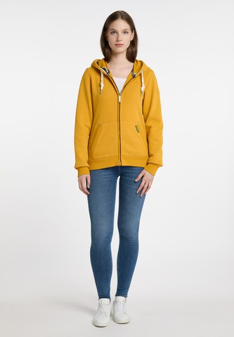 Schmuddelwedda Zip-Up Hoodie in Yellow