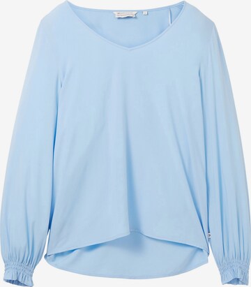 TOM TAILOR DENIM Blouse in Blauw: voorkant