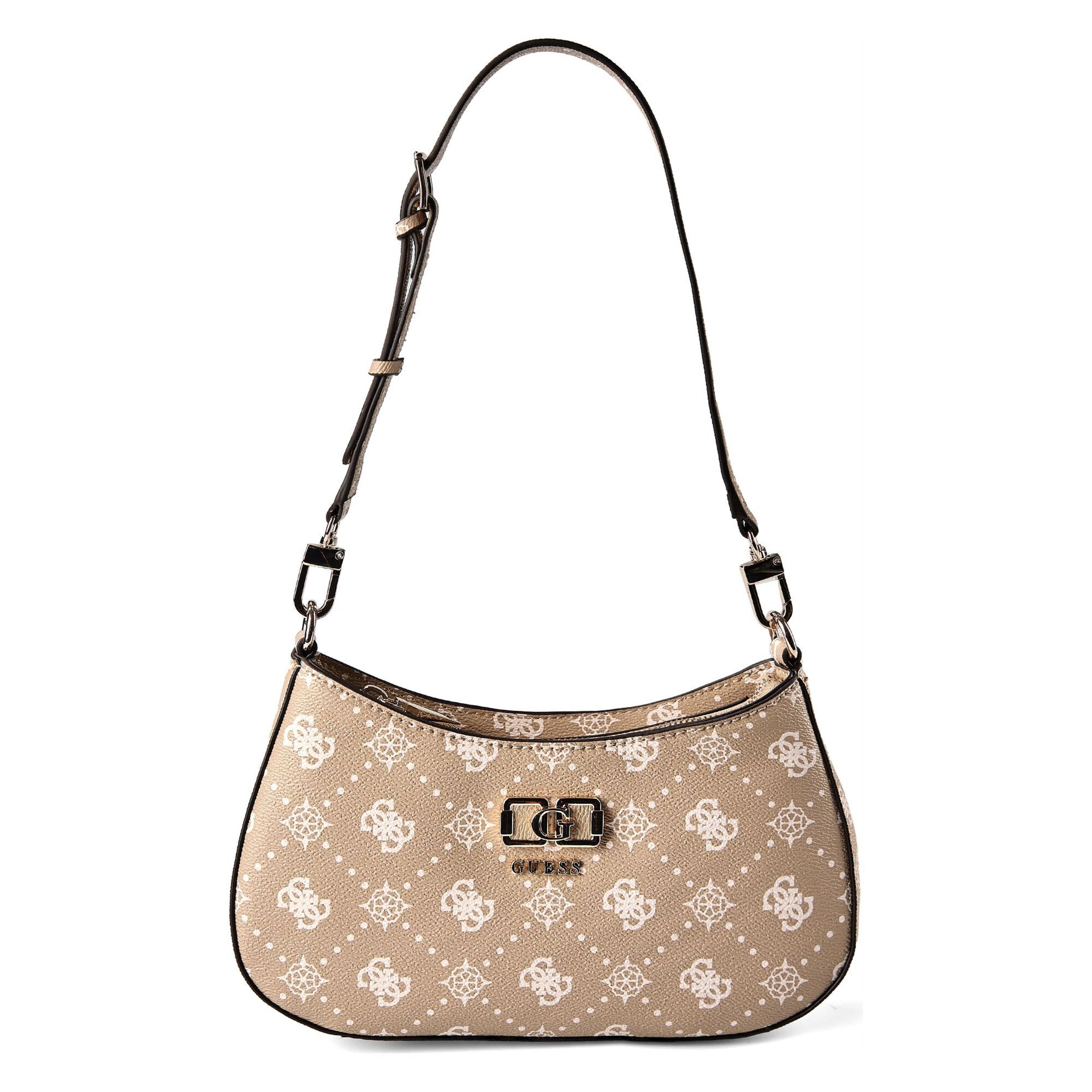 GUESS Schultertasche 'Emelie' in Beige: Vorderseite