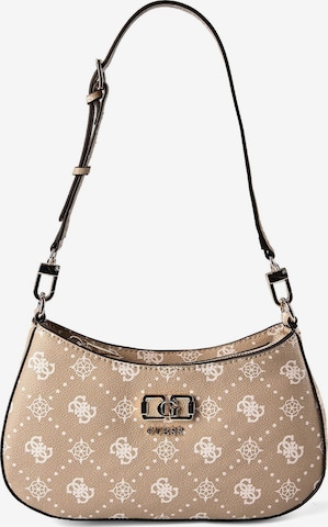 GUESS Schultertasche 'Emelie' in Beige: Vorderseite